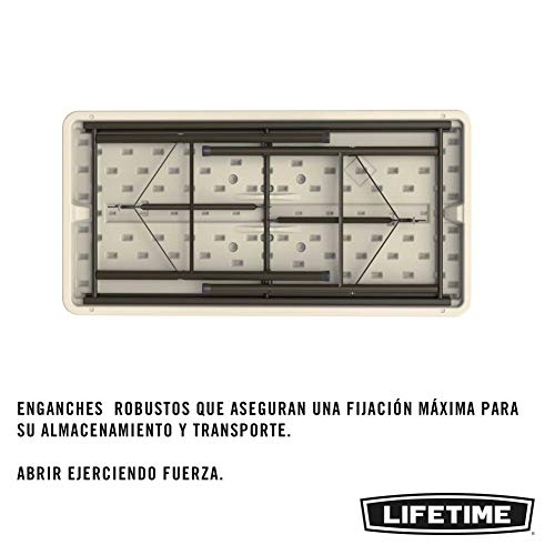 LIFETIME 4446 - Mesa plegable multiusos ultrarresistente 121,5x61x74 cm UV100