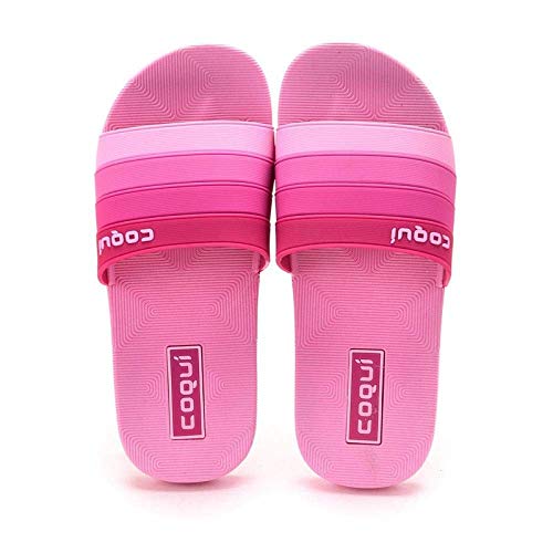 Liuchang - Sandalias unisex con puntera abierta para adultos, para parejas, zapatillas de baño de casa, zapatillas de baño, con fondo suave, color rojo rosa 37, zapatos de agua para piscina liuchang20