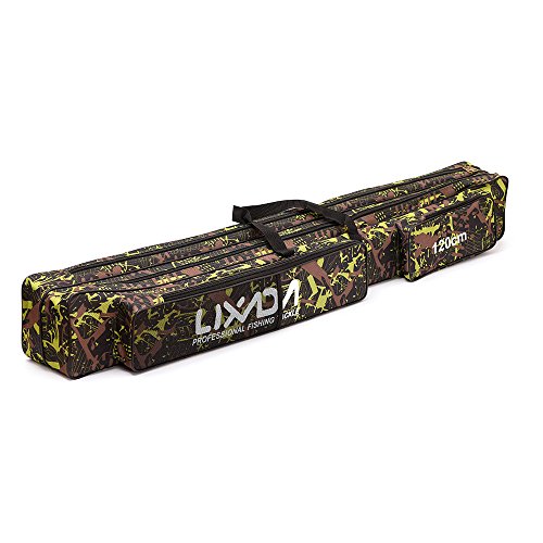 Lixada Bolsa de Pesca Doble Capa Capacidad Caña de Pescar Abordar Bolsa 120/150 cm