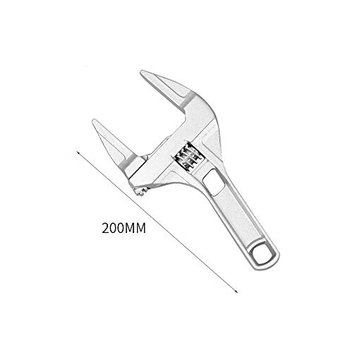 Llave Ajustable, Cuarto Baño Llave Ajustable, Aleación Aluminio Corto Vástago Gran Apertura Llave Ajustable Para Baño, Desmontaje Tuerca Tubo