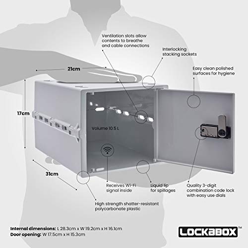 Lockabox One | Caja de seguridad compacta e higiénica para alimentos, medicinas y seguridad en el hogar