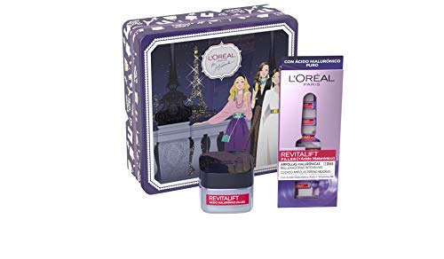 L'Oreal Paris Dermo Expertise Cofre Revitalift Filler incluye Ampollas Hialurónicas Rellenadoras y Crema Día con Ácido Hialurónico, 390 g