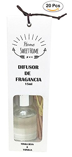 Lote de 20 Ambientadores"White Home" 15 Ml - Ambientadores, Difusores, Mikados para Detalles de Bodas, Bautizos, Comuniones. Baratos y Originales