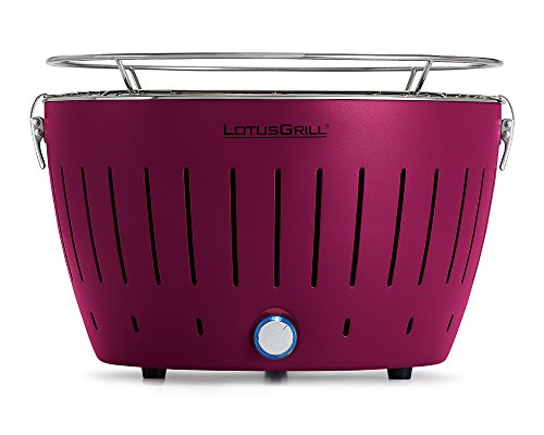 LotusGrill G-LI-34 - Barbacoa de carbón sin humo, color púrpura