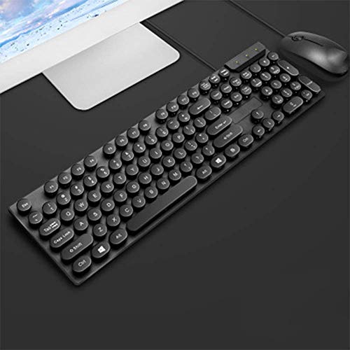 LQH Teclado inalámbrico, Teclado inalámbrico y ratón, Teclado inalámbrico de Juegos, Teclado inalámbrico Combo de ratón, Diseño Delgado, Ligero y Ultra Thin Teclado inalámbrico