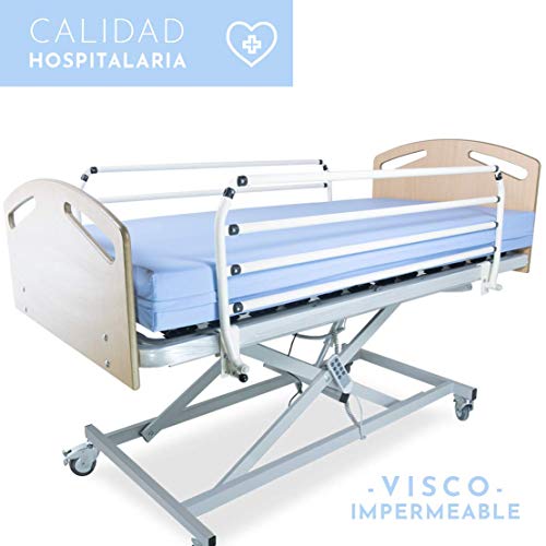 LTDM Cama Articulada Eléctrica con Carro Elevador | Colchón y Envío Incluido (105_x_190_cm)