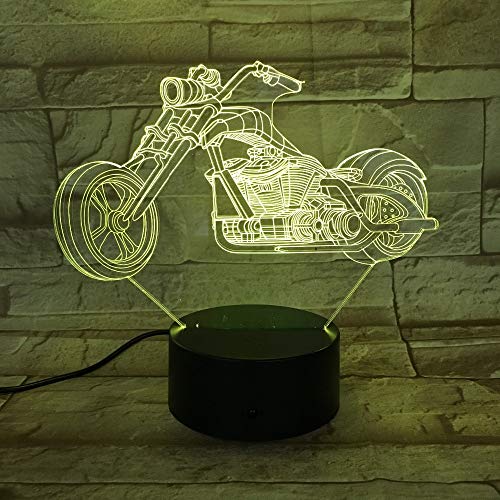 Luces nocturnas de Motocicleta Luces de Cambio de Color Ruedas Grandes Carreras de Motocicletas Luces portátiles Amigos Niños Niños Luces de cumpleaños