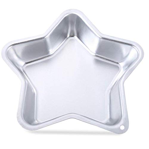 lujiaoshout Metal de la Forma de la Estrella del Molde para Pasteles moldes Reutilizables de aleación de Aluminio de baño Bomba del Molde de la Magdalena Molde de la hornada