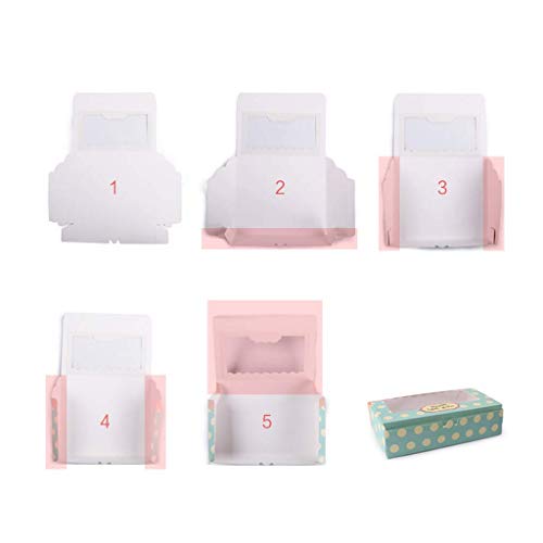 Lvcky 12 cajas de papel para tartas, cupcakes, caja de regalo, 8 pulgadas