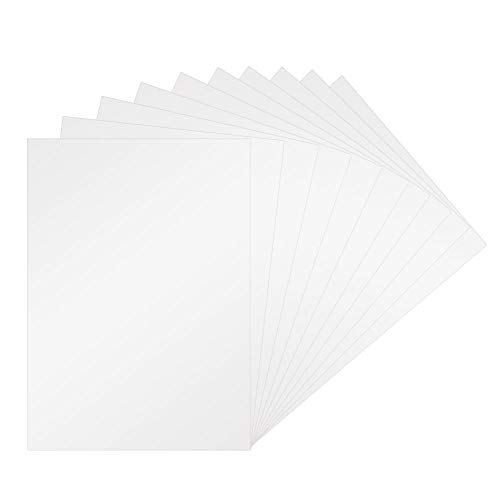 LYTIVAGEN 10PCS Película Termoencogible, A4 Láminas de Plásitico, Transparente Película para Artesanías,DIY, Broche