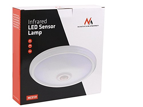 MACLEAN MCE131 - Plafón de Techo LED con Sensor de Presencia por Infrarrojos