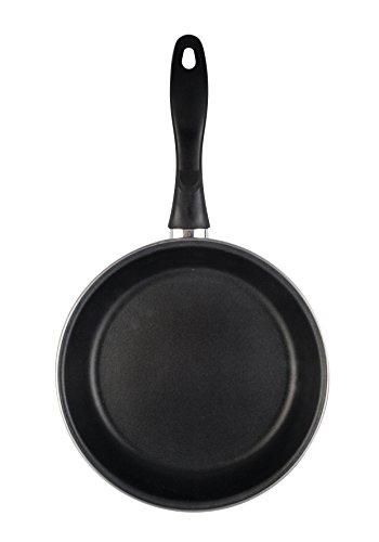 Magefesa Black Sartén 28 cm de acero esmaltado, antiadherente bicapa reforzado, color negro exterior. Apto para todo tipo de cocinas, incluida inducción.
