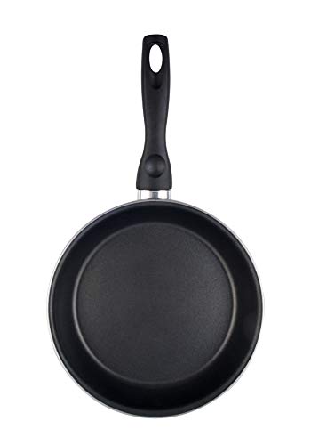 Magefesa Black Sartén 30 cm de acero esmaltado, antiadherente bicapa reforzado, color negro exterior. Apto para todo tipo de cocinas, incluida inducción.