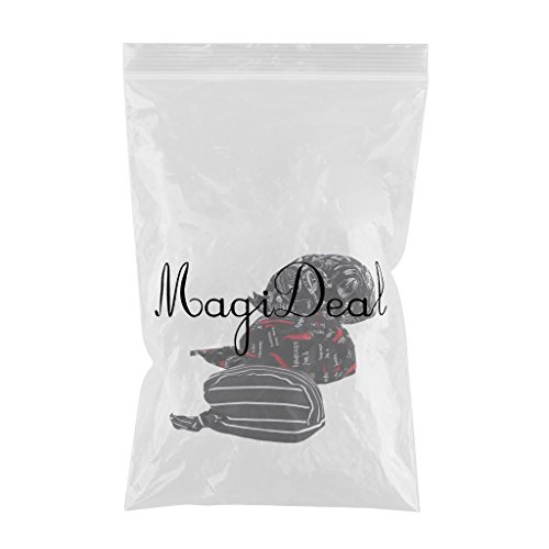 MagiDeal 3pcs Gorras de Chef Cocinero Panadero Bandana Unisexo Ropa Accesoiro De Moda de Negro Rojo Blanco - Multicolor, Único