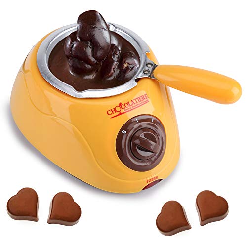 MAGT Fusor Chocolate Eléctrico, Duradero Melting Pot Eléctrica Fondue Fusor De La Máquina, Herramienta De La Cocina, Enchufe De La UE del Chocolate del Acero Inoxidable Y Plástico Caliente