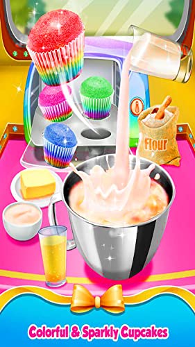 Make Cupcake & Donut - Rainbow Princess Bakery Education Game