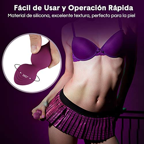 Maksexy Bolas Chinas para Mujer - 12 Modos para Ejercicios Kegel de Control Remoto y Reafirmantes de Músculo Pélvico