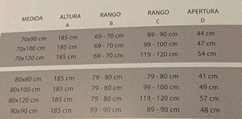 Mampara de ducha angular 2 hojas fijas + 2 hojas correderas con cristal transparente templado de seguridad de 4mm modelo Bricodomo Catalonia 70x100 (Adaptable 69-70cm a 99-100cm)