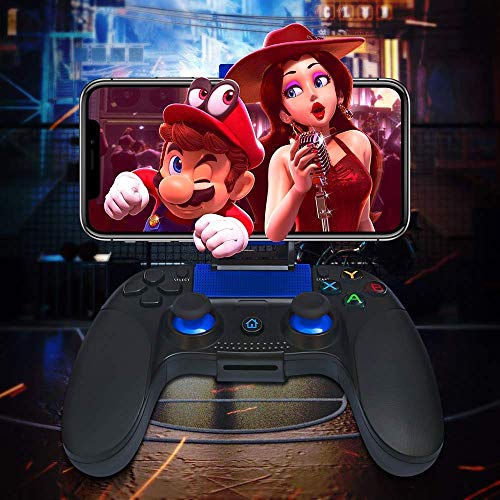 Mando para iOS, PowerLead Inalámbrico Mando de Juego Gamepad Compatibilidad con iOS y Android para iPhone iPad Samsung Otro teléfono - Juego Directo [no compatible con iOS13.4 y superior]