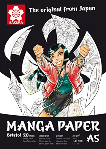 manga Paper, sacura, Bristol 20 , 250g/M ², A5, 20 Blatt