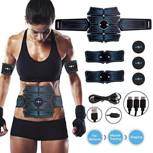 Máquina de entrenamiento de ABS para adelgazar el cuerpo, estimulador muscular EMS USB Recargable Ultimate Estimulador abdominal Ultimate Gym Belt