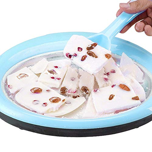 Máquina De Yogurt Frito,Mini Máquina De Helados Bandeja De Máquina De Hielo Frito, Máquina De Hielo Frita Pequeña para El Hogar Niños Helado De Fruta Casera Yogurt Congelado