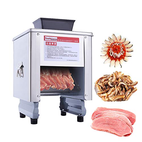 Máquina eléctrica de la máquina de cortar carne de pescado de despiece de carne automática molinillo de verduras rebanada comercial Inicio Alimentos de corte en dados 220V,220v3.5mm