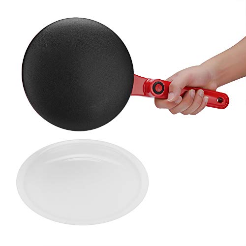 Máquina para hacer panqueques eléctrica, Portátil Compacta Redonda Fácil de limpiar Crepe antiadherente Máquina para freír en la cocina Sartén Pancake Pan Roll Máquina para hacer crepes Crepe 220V