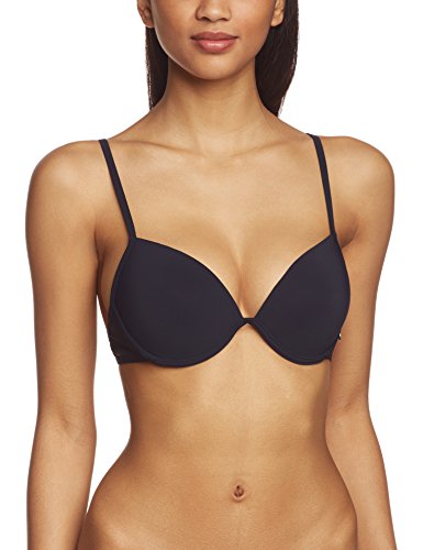 Marc O’Polo Body & Beach Push UP Bikini-Top, Schwarz (Blauschwarz 001), Talla Alemana: 70B (Talla Fabricante: 036B) para Mujer