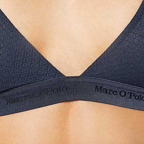 Marc O'Polo Body & Beach W-Triangle Bra Sujetador de triángulo, Azul (Navy 815), 90B (Talla del Fabricante: 075B) para Mujer