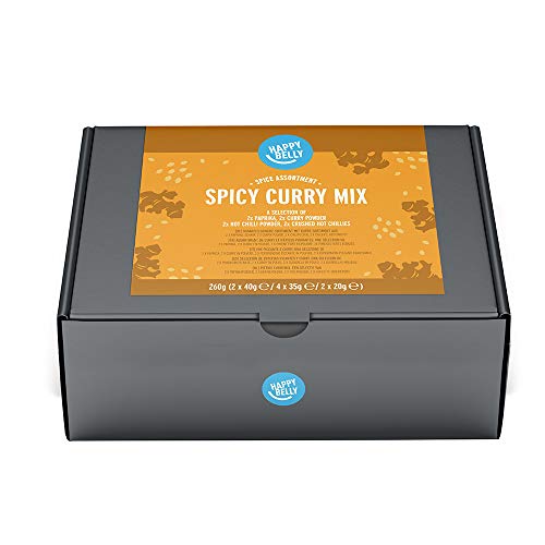 Marca Amazon - Happy Belly - Selección de especias picantes y curry
