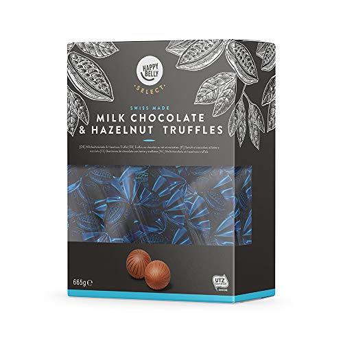 Marca Amazon - Happy Belly Select Bombones de chocolate con leche y avellanas 1x665g