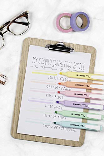 Marcador pastel STABILO swing cool - Estuche con 6 colores