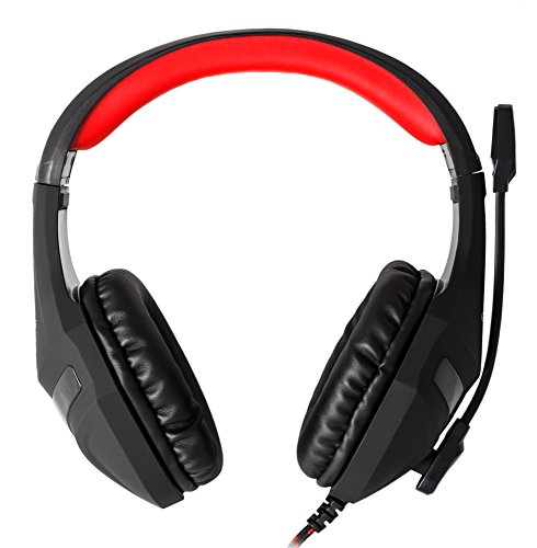 Mars Gaming MH2, Cascos Gaming, 1, Negro Y Rojo