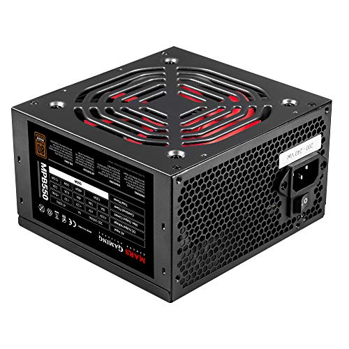 Mars Gaming MPB550, Fuente PC 550W, ATX, 80Plus 230V Bronze 90%, SilentRPM 10dB