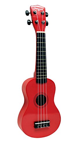 Martin Smith Ukelele soprano con bolsa de ukelele, color Roja