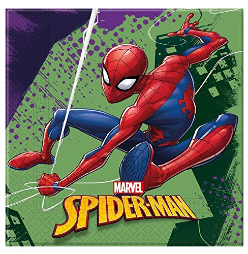 Marvel Spiderman Artículos para Fiestas Kids Birthday Tableware Decoraciones de Spiderman para 16- Spiderman Team Up Plates Latex Balloons & Banners