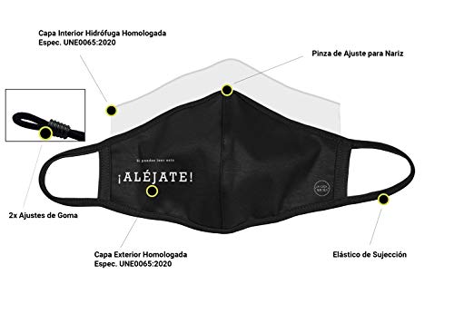 Mascarilla de Tela Homologada Reutilizable - Alejate