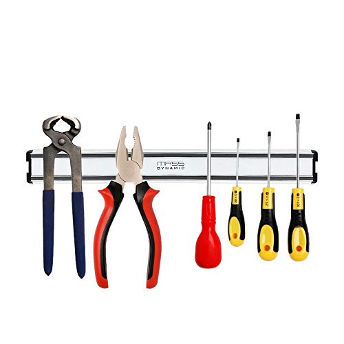 Mass Dynamic - Soporte magnético para cuchillos y utensilios de cocina, seguro para los niños, barra de almacenamiento de 32 cm