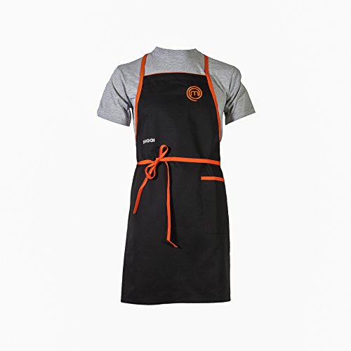 MasterChef Italia – Producto oficial temporada 2014 – Delantal cocinero by Horeca SIGGI – Color blanco – No personalizado
