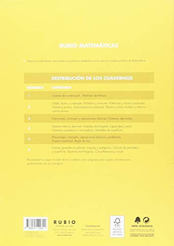 Matemáticas evolución, nº 3 (Matemáticas Evolución RUBIO)