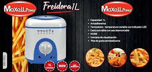 Maxell Power CE FREIDORA ELECRICAA 1L 2L 3,5L Y 8L 4 Modelos 950W 1300W 2000W 3000W Calidad Escoger Modelo (Freidora 1 litro)