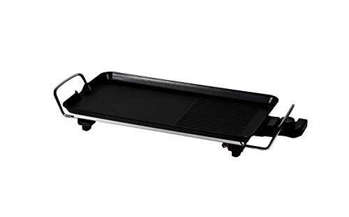 MAXELLPOWER Plancha DE Asar ELECTRICA Grill Liso Revestimiento Antiadherente 2000W 48X27CM MP-EG46XLBL