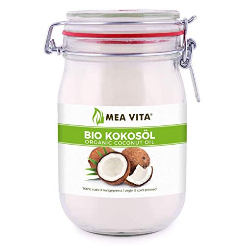 Meavita Aceite De Coco Orgánico, Virgen Y Prensado En Frío, 1000 ml