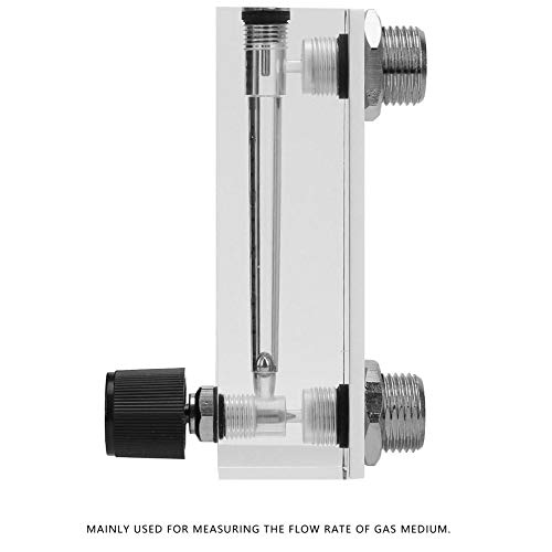 Medidor de flujo de panel, medidor de flujo de gas transparente ajustable tipo panel LZM-6T, con rango de medición 2-20LPM / 4-40SCFH, para medir la velocidad de flujo del medio gaseoso