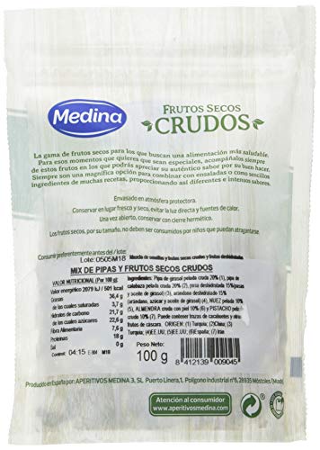 Medina Mix De Pipas Y Frutos Seco Crudos 100 g, 1 unidad