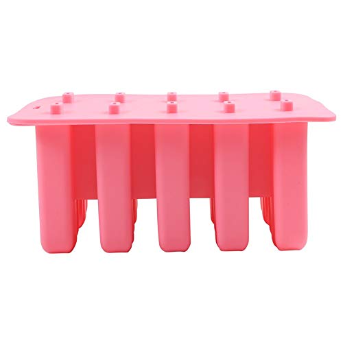 Meerveil Moldes Helados, molde helado, moldes para helados, poleras helado, Molde helados silicona, moldes polos, poleras sin Bpa, Aprobado por FDA, Rosa