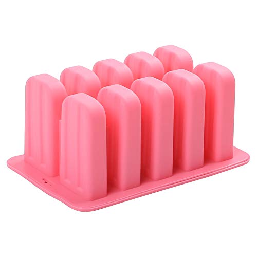 Meerveil Moldes Helados, molde helado, moldes para helados, poleras helado, Molde helados silicona, moldes polos, poleras sin Bpa, Aprobado por FDA, Rosa