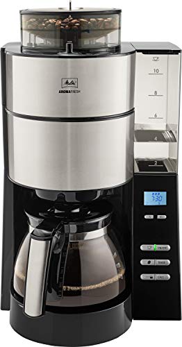 Melitta 1021-21 Cafetera de Goteo, 1000 W, 1.25 litros, Acero Inoxidable