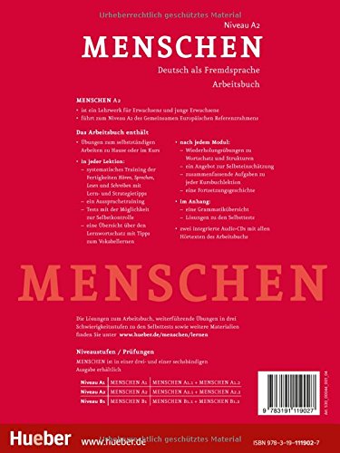 Menschen. A2. Arbeitsbuch. Per le Scuole superiori. Con 2 CD Audio. Con espansione online: MENSCHEN A2 Ab+CD-Audio (ejerc.)